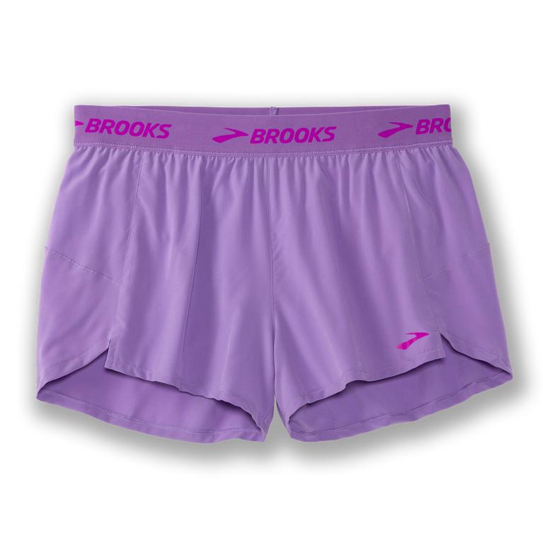 Brooks Chaser 3 Running Shorts - Women's - Heliotrope/MediumPurple (30648-YEDQ)